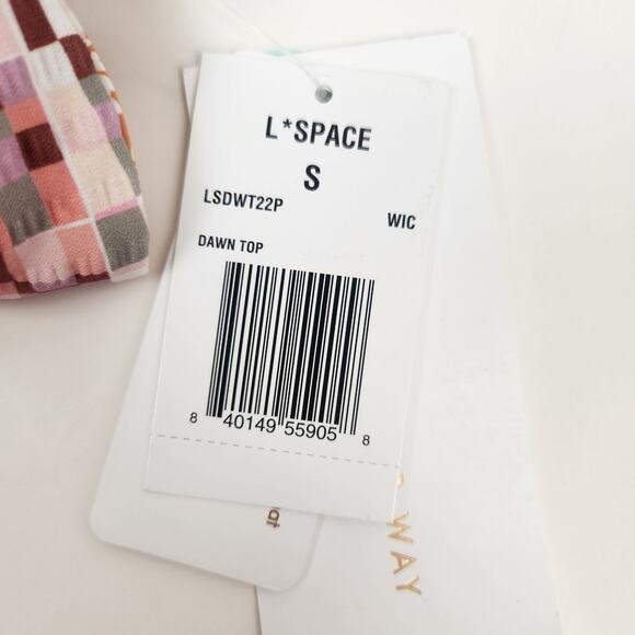 L*Space Dawn Bikini Top Reversible Convertible Size Small NWT What in Carnation - Picture 6 of 7